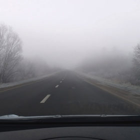 дорога, туман