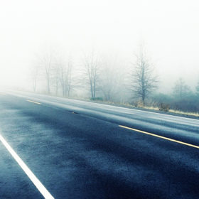 погода, дорога, туман