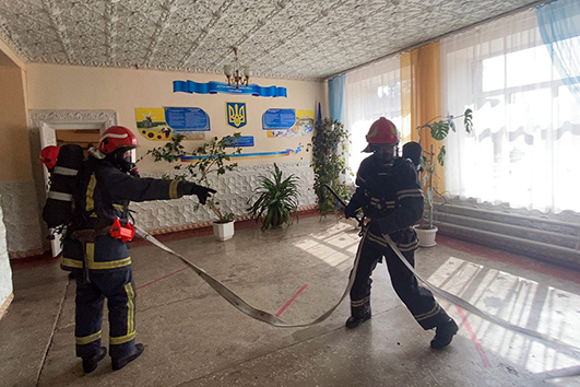 Тактико-спеціальне тренування у школі Шепетівки.