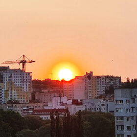 схід сонця у Хмельницькому