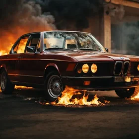 пожежа BMW