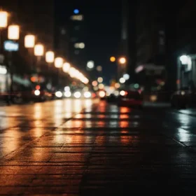 дорога в місті ніч