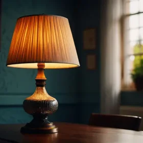 лампа на столі