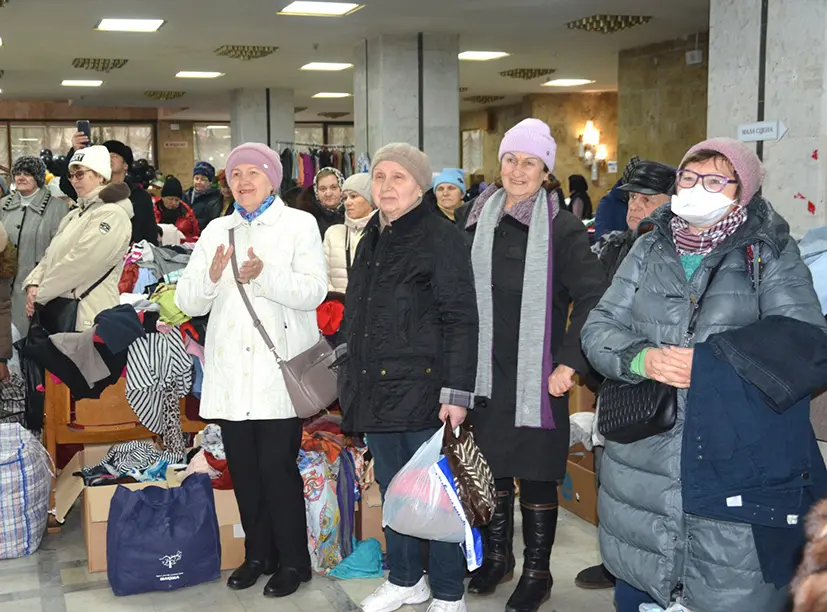 У Центр видачі гуманітарної допомоги у Хмельницькому завітали колядники