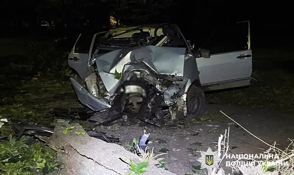 У Шепетівці неповнолітній водій авто врізався у дерево: постраждали троє осіб