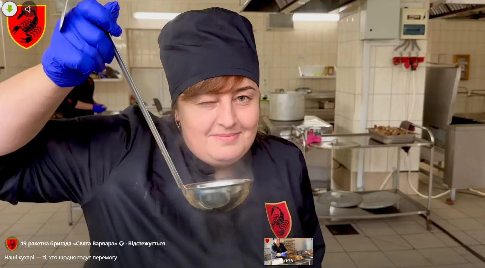 Як годують бійців у ракетній бригаді «Свята Варвара» показали у відео