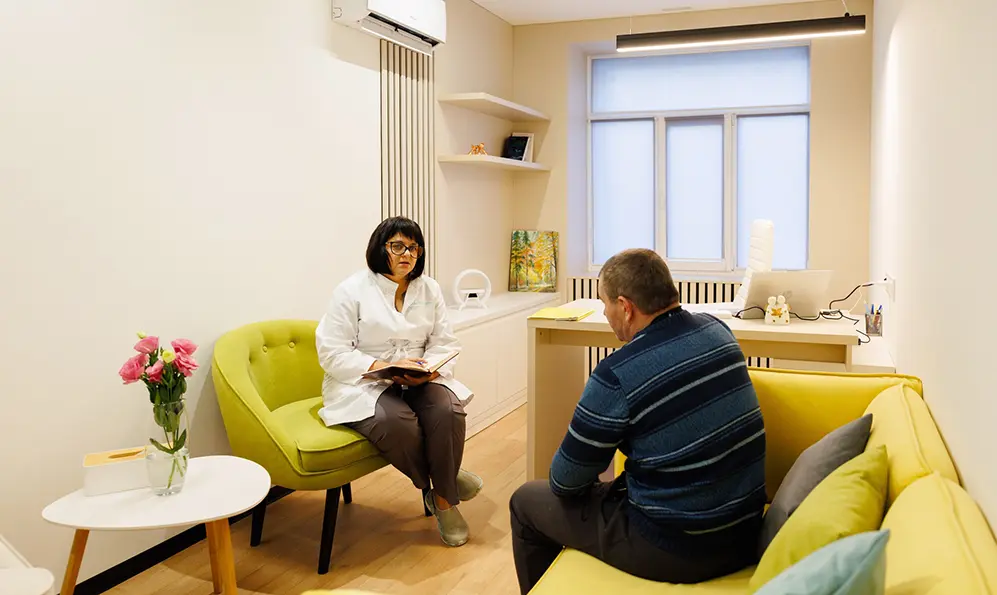 Заняття з психотерапевтом