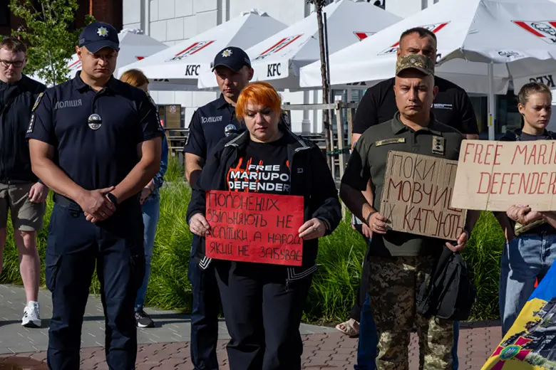 акція-реквієм, присвячена четвертим роковинам теракту в Оленівській колонії на Донеччині