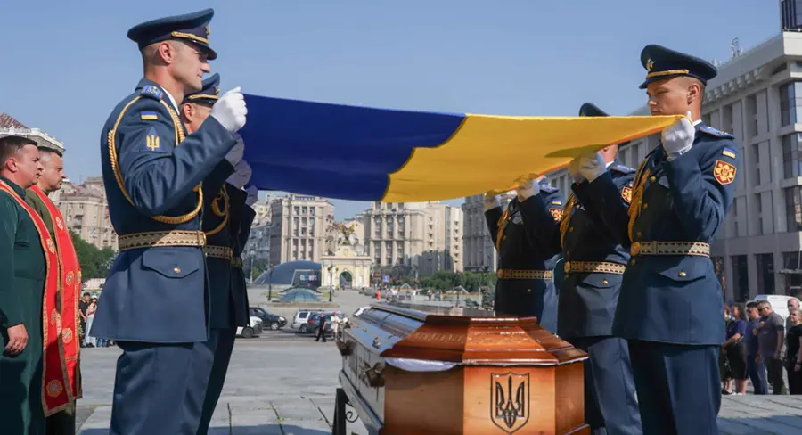 прощання із загиблими пілотами бомбардувальника Су-24М Богданом Загорульком та Богданом Бабенком