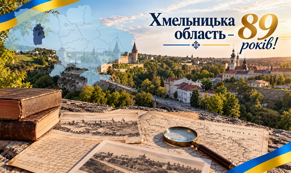 Хмельницькій області – 89 років: від Кам’янця-Подільського до сучасного устрою