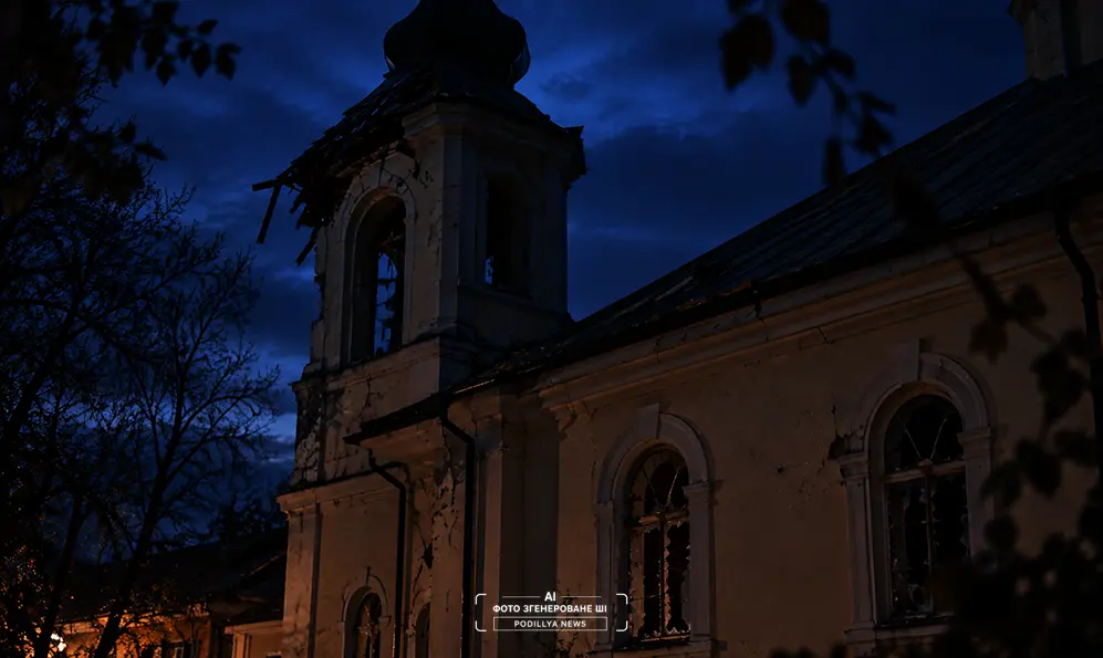 На Хмельниччині внаслідок російського обстрілу зазнали пошкоджень церква та підприємство