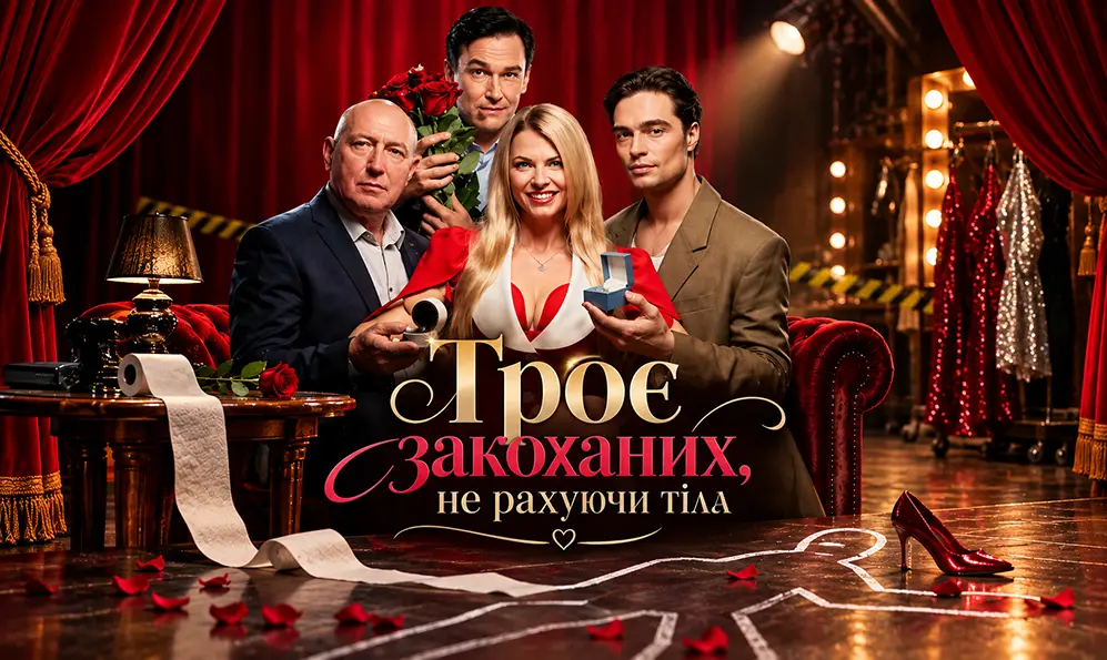 У Хмельницькому покажуть комедію «Троє закоханих, не рахуючи тіла»